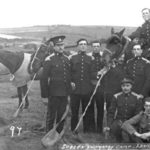 RSR 16th Battalion, Sussex Yeomanry camp at Lewes, 1914