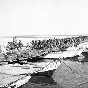 RSR 2 / 6th Battalion, Bridge of boats over Indus at Dera Ishmael Khan