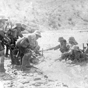 RSR 2 / 6th Battalion, Crossing the river in flood, Waziristan 1917