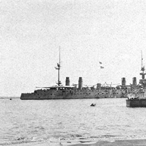 RSR 2 / 6th Battalion, French battleship at Suez