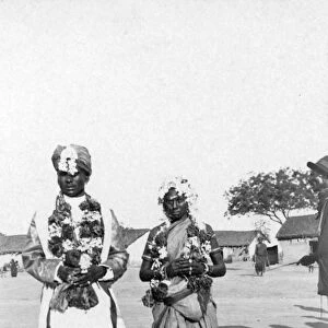 RSR 2 / 6th Battalion, Indian Bride (11) and Bridegroom (19), Bangalore, 1916