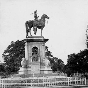 RSR 2 / 6th Battalion, Maharajas statue, Cubbon Park, Bangalore 1916