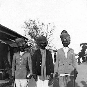 RSR 2 / 6th Battalion, Three Native Soldiers, Ulsoor near Bangalore, 1916