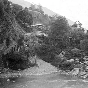 RSR 2 / 6th Battalion, By suspension bridge, Chamba 1918