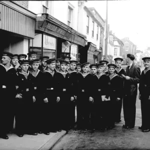 Russian Navy cadets in Chichester. c1962 Russian Navy cadets in Chichester. c1962