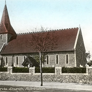 St Leonard Church exterior, Aldrington, c. 1900