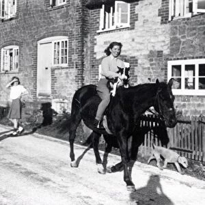 Taking the dog for a walk - 4 November 1946