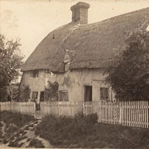 Thatched cottages in Burwash, 1907