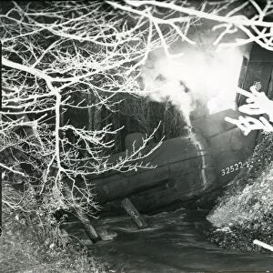 Train crash in Cocking, West Sussex