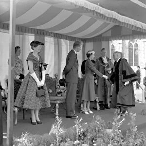 Visit to Chichester of HM The Queen and Prince Philip, 30th July 1956