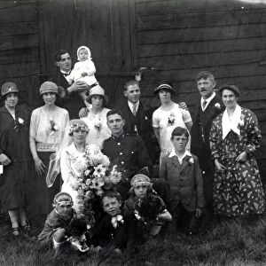 Wedding group, 15th October 1927