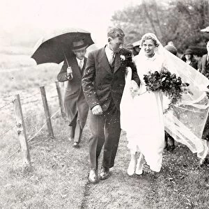 Wedding in the rain