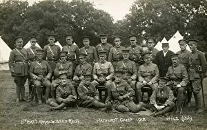 Images Dated 6th March 2014: 5th Battalion, Royal Sussex Regiment, Wadhurst Camp 1912