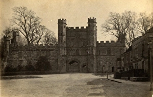 Building Prints: The Abbey Gate and surrounding buildings at Battle, 1 May 1890