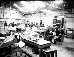 Acfords Ltd printers, Industrial Estate, Sussex, showing the interior