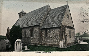Church Prints: Albourne Church exterior, 1903