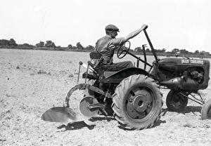Agriculture Prints: Allis Chalmers Plough at West Wittering - July 1939