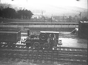 Ronald Shephard Railway Collection: Aveling & Porter geared locomotive shunting on the Amberley Quarry Railway 1940