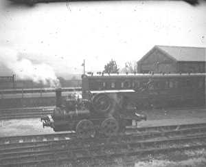 Aveling & Porter steam geared locomotive on the Amberley Quarry Railway 1940 Aveling & Porter steam geared locomotive on the Amberley Quarry Railway 1940