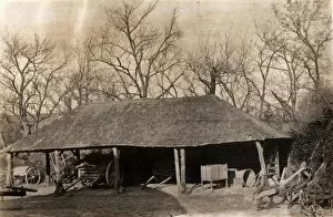 Images Dated 8th October 2012: A barn in Ditchling, 11 February 1890