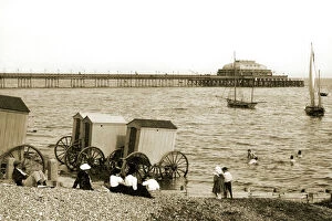 People Collection: Bathing Machines, Worthing