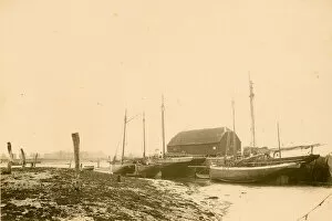 Images Dated 27th September 2012: Bosham: Boats and Shore, 6 June 1892