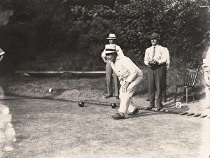 Competition Prints: Bowling match between Milton Park Bowls, Portsmouth v. Fittleworth, 5 August 1933