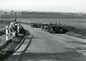 Bren Gun carrier being towed up Duncton Hill by a tank, August 1936 Bren Gun carrier being towed up Duncton Hill by a tank, August 1936