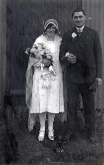 Bride Prints: Bride and bridegroom, 1920s
