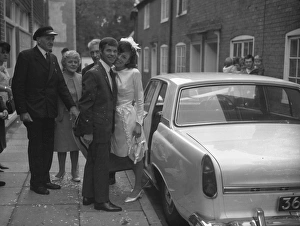 Bride and Groom outside Chichester Register Office Bride and Groom outside Chichester Register Office