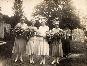 Bridesmaids at Wedding, 1925