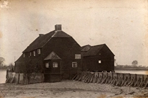 John Fletcher Collection - 'Wanderings In Sussex' Prints: Building on Dell Quay, 1908