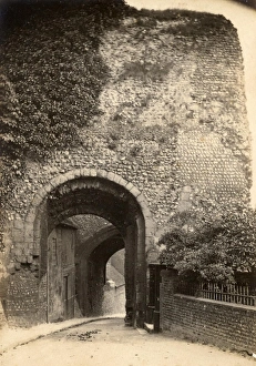 Building Prints: The Castle gate at Lewes, 22 June 1889