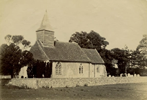 Sepia Print Prints: Chalvington Church