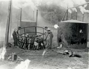 Images Dated 26th February 2015: Charcoal Producers at Graffham - about October 1938