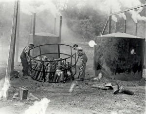 Charcoal Producers at Graffham - about October 1938 Charcoal Producers at Graffham - about October 1938