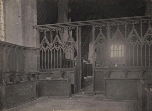Building Prints: Chichester: the interior of St Marys hospital chapel, 1905