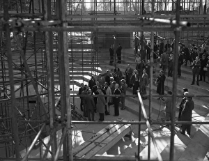 Construction of Chichester Festival theatre
