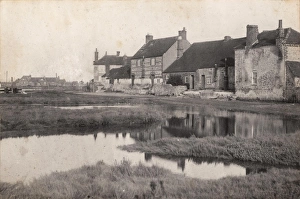 Rural Prints: Cottages on the south side of Bosham harbour, 1902