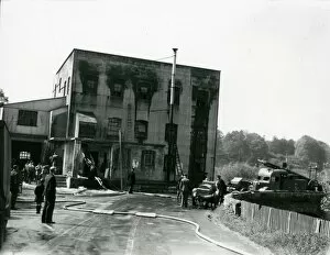 Images Dated 20th February 2014: Coultershaw Mill after a fire, Petworth, 16 May 1946