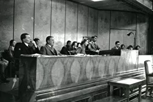 Images Dated 2nd December 2013: Council Chamber, County Hall, Chichester, 1950