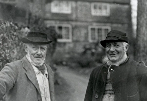 Two country gentlemen standing in front of house Petworth, Sussex Two country gentlemen standing in front of house Petworth, Sussex