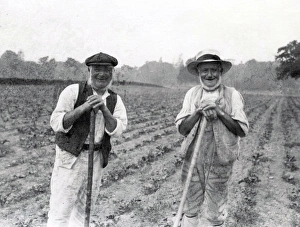 Hats Prints: Two country gentlemen in a Sussex field
