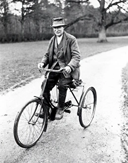 Vehicle Prints: Countryman riding a Tricycle - December 1938