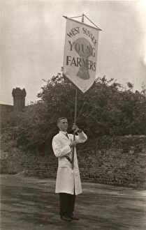 Images Dated 28th January 2013: County Banner Bearer for West Sussex Young Farmers Club