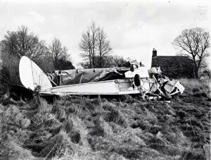 Images Dated 1st June 2015: Crashed Aeroplane - January 1947