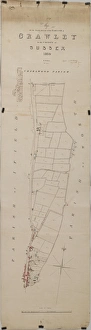 Crawley tithe map, 1839 (North section)