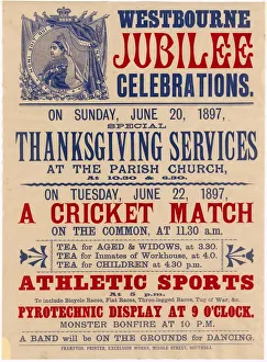 Diamond Jubilee Poster for Westbourne, 1897