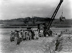 Agriculture Prints: Drainage demonstration at Limbo Farm Petworth - 16 March 1945