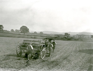 Farm Prints: Drilling mangolds at Little Common Farm: Smythe Drill, May 1933